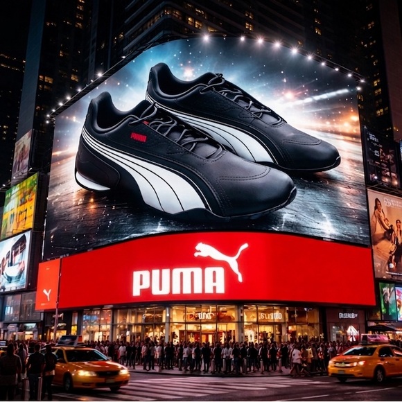 Puma Other - Puma Men’s Redon Bungee Black & White Slip-On Sneakers
